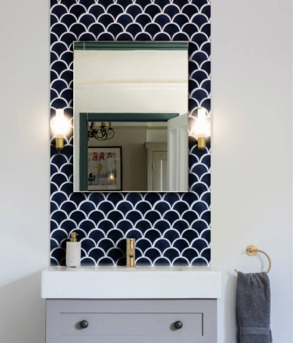 Ca Pietra Atlantis Scallop Porcelain Navy